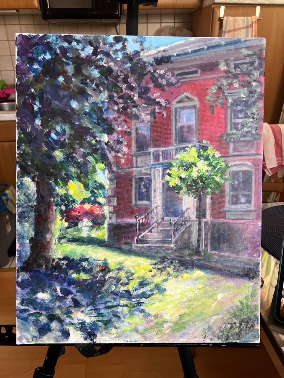 Sonniger Nachmittag — Öl auf Leinwand, Tanya Sava